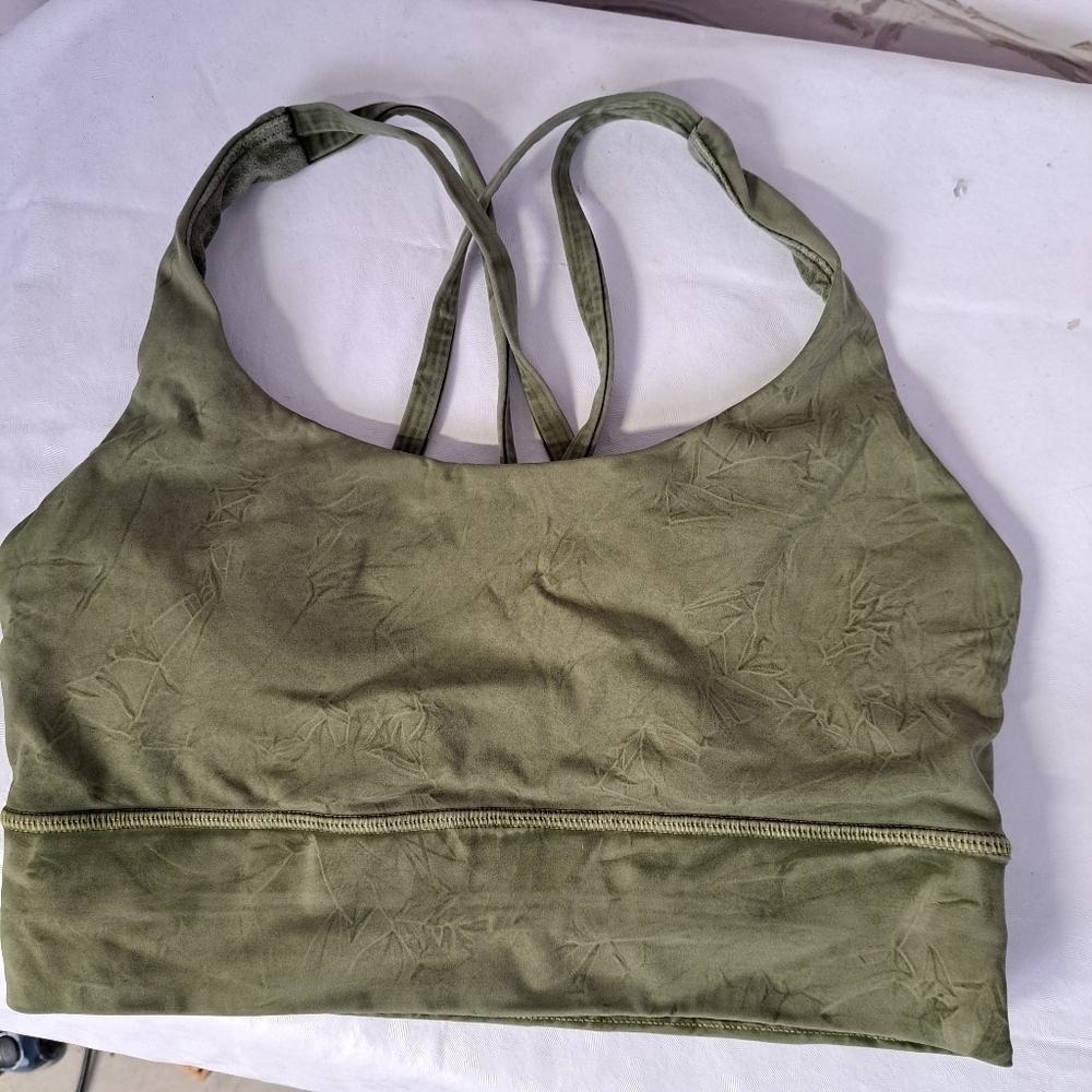 Lululemon Energy Bra‎ Long Line Ice Dye size 6 - Picture 3 of 7